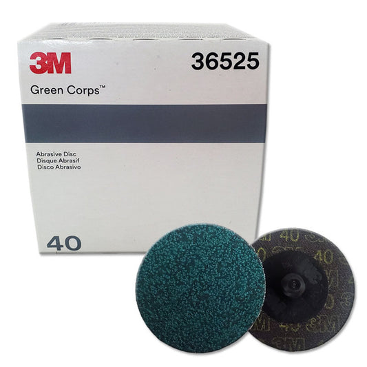 3M™ Roloc™ Green Corps™ Abrasive Disc, 25 Discs per box