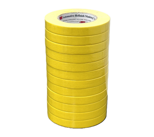 3M™ 388N Automotive Refinishing Masking Tape, Yellow Sleeve