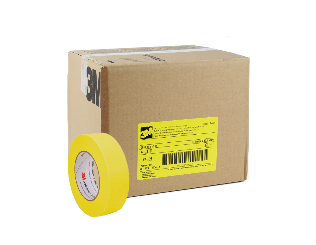 3M™ 388N Automotive Refinishing Masking Tape, Yellow