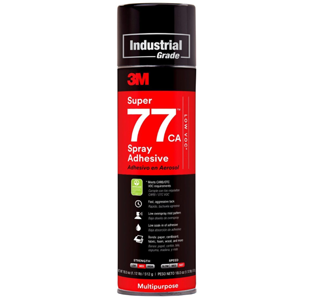 3M™ Super 77™ CA Multipurpose Spray Adhesive, 18 oz. Aerosol Can
