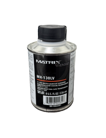 MATRIX MH-130LV-H Hardener, 1/2 pt, Liquid, Use With: MS-130LV 2.1 VOC Matte Clearcoat