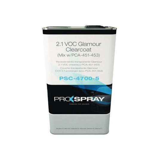 ProSpray® PSC-4700-5 Clear Coat, 5 L, Low VOC VOC, Low Solids Content, 2:1 Mixing