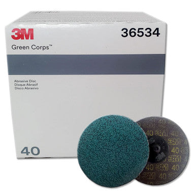 3M™ Roloc™ Green Corps™ Abrasive Disc, 25 Discs per box
