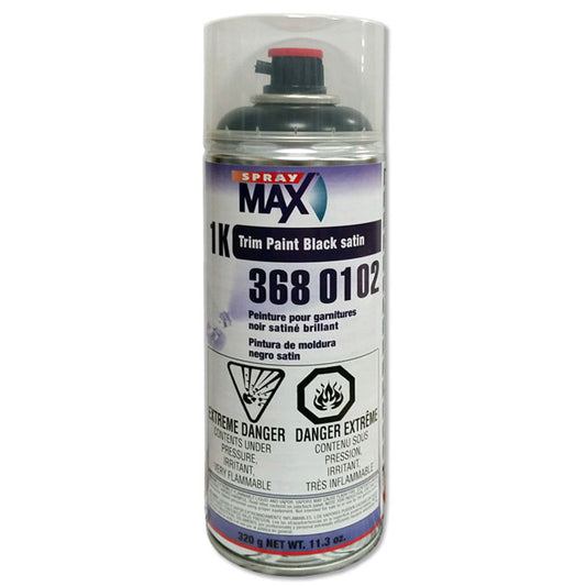 SprayMax® 3680102 1K Trim Paint, Satin Black