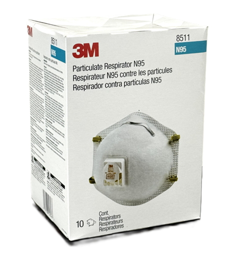 3M™ 54343 Molded Cup Particulate Respirator, Standard, N95 Filter Class