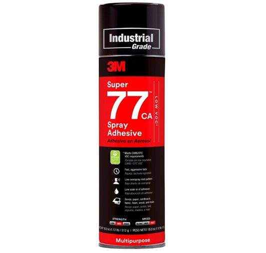 3M™ Super 77™ CA Multipurpose Spray Adhesive, 18 oz. Aerosol Can