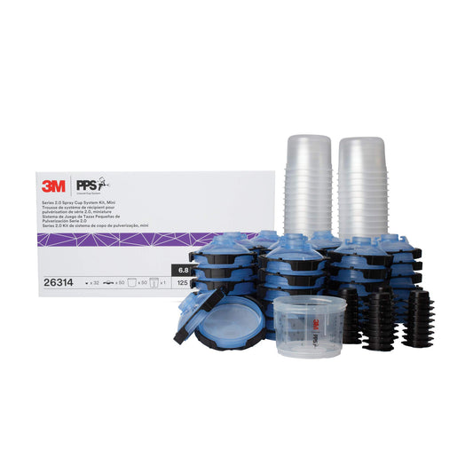 3M™ PPS™ 26314 Mini Spray Cup Liner Kit, 200 mL, use with Liners