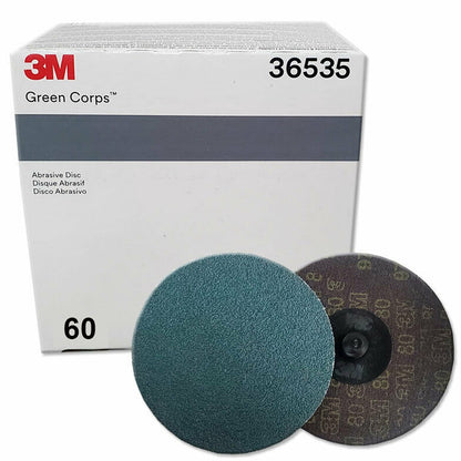 3M™ Roloc™ Green Corps™ Abrasive Disc, 25 Discs per box