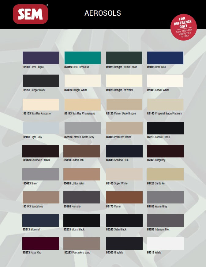 SEM Color Coat™ 3 Flexible Coating Auto Interior Paint