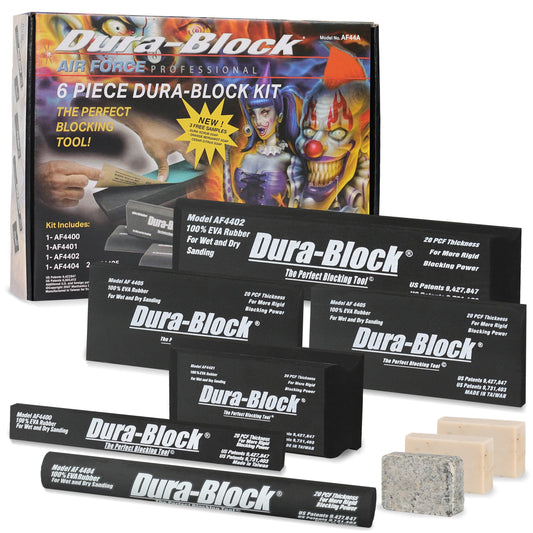 Dura-Block® AF44A 6-Piece Sanding Block Kit, PSA Attachment