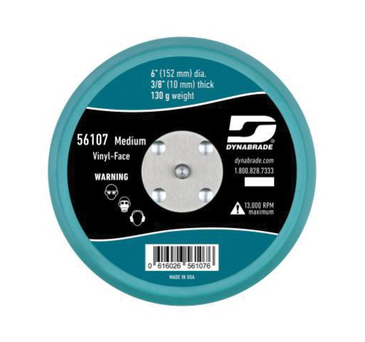 DYNABRADE® 56107 6" Non-Vacuum Disc Backing Pad