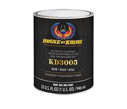 HOUSE OF KOLOR® KD3005-Q01 Kustom KD3000 Series High/Medium-Build DTS Primer Surfacer/Sealer, Blue