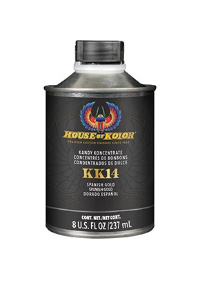 HOUSE OF KOLOR® SHIMRIN2® KK14-C02 Kandy Koncentrates Series Intensifier, 8 oz Can, Spanish Gold