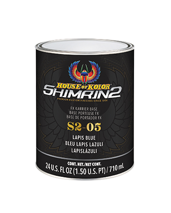 HOUSE OF KOLOR® SHIMRIN2® S2-05-Q01 FX Karrier Series Universal Basecoat, 1 qt Can, Lapis Blue