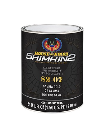 HOUSE OF KOLOR® SHIMRIN2® S2-07-Q01 FX Karrier Series Universal Basecoat, 1 qt Can, Gamma Gold