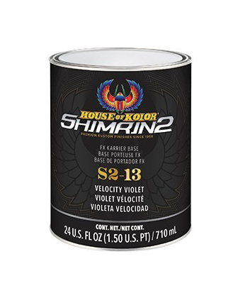 HOUSE OF KOLOR® SHIMRIN2® S2-13-Q01 FX Karrier Series Universal Basecoat, 1 qt Can, Velocity Violet