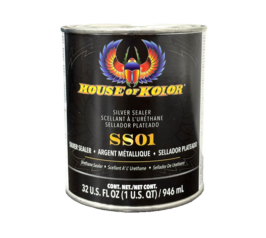 HOUSE OF KOLOR® SS01.Q01 Urethane Silver Sealer, Metallic, 6:1 Mixing