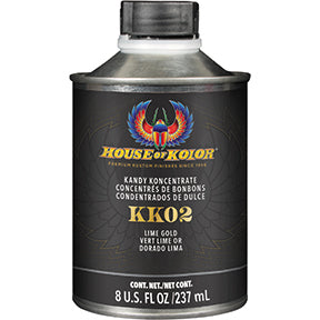 HOUSE OF KOLOR® SHIMRIN2® KK02-C02 Kandy Koncentrates Series Intensifier, 8 oz Can, Lime Gold