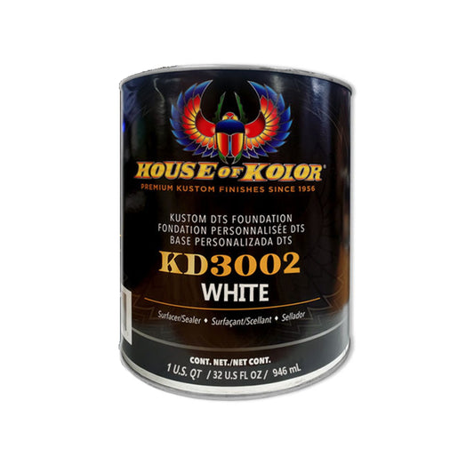 HOUSE OF KOLOR® KD3002-Q01 Kustom KD3000 Series High/Medium-Build DTS Primer Surfacer/Sealer, White