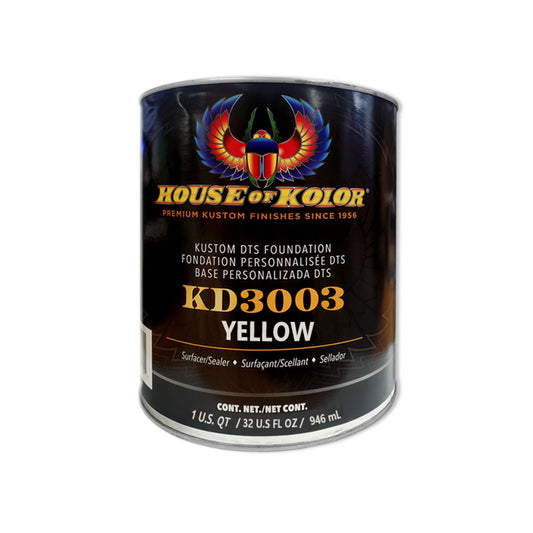 HOUSE OF KOLOR® KD3003-Q01 Kustom KD3000 Series High/Medium-Build DTS Primer Surfacer/Sealer, Yellow
