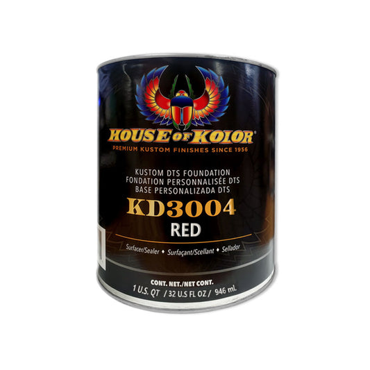 HOUSE OF KOLOR® KD3004-Q01 Kustom KD3000 Series High/Medium-Build DTS Primer Surfacer/Sealer, Red