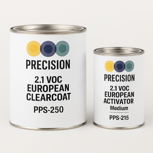 2.1 VOC European Clearcoat Quart size kit, with Medium Activator