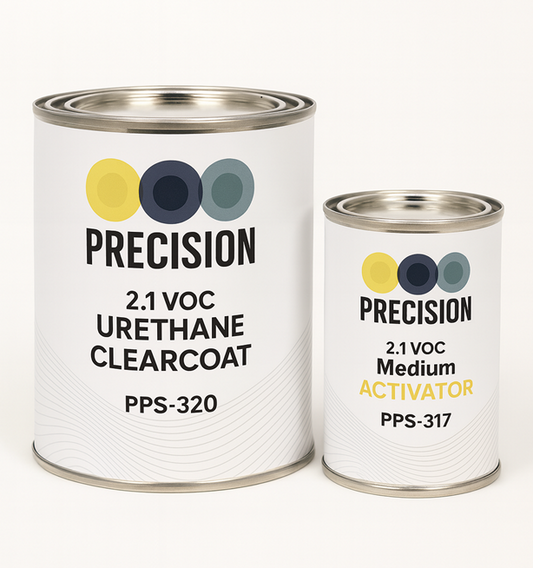 2.1 VOC Urethane Clearcoat Quart size Kit, with Medium Activator