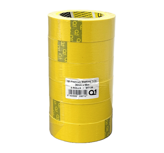 Q1® Premium Masking Yellow Tape Sleeve