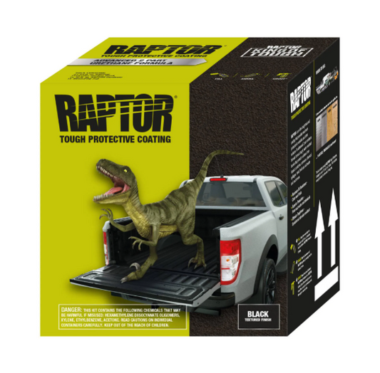 U-POL® RAPTOR® 0820V Low VOC Raptor Kit, Black, 3:1 Mixing, 125 sq-ft Coverage