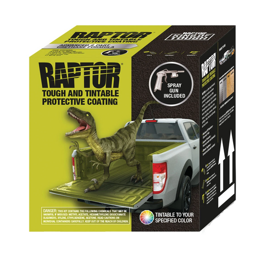 U-POL® RAPTOR® 0821VG Low VOC Raptor Kit with Spray Gun, 1 gal, Tintable, 125 sq-ft Coverage