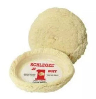 Schlegel® 175C Fast Change Buffing Pad, 1-1/2 in Dia, Hook and Loop Attachment, 100% Wool Pad