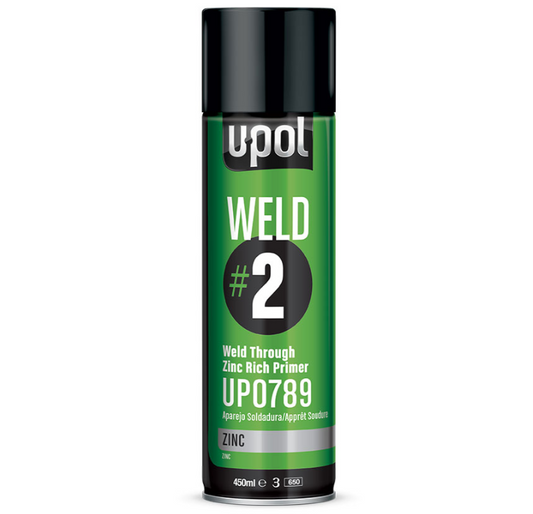 U-POL® UP0789 WELD#2 Weld-Through Zinc Rich Primer, 12 oz. Aerosol Can