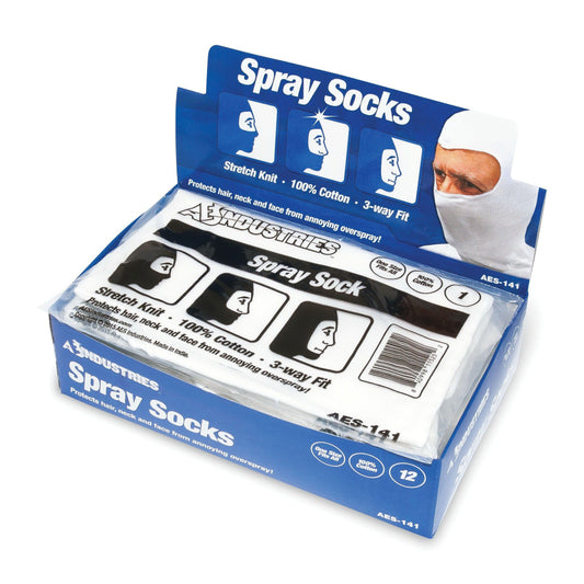 AES Industries™ 141 Spray Sock, Universal, Cotton, 12 per box