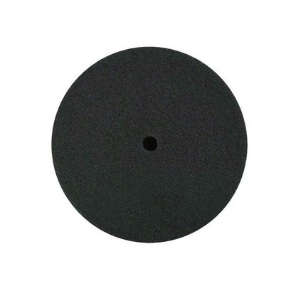 BUFF and SHINE 320G Curved Back Grip Pad, 3 in Dia, 1 in THK, Hook and Loop Attachment, Polyester Foam Pad, Black