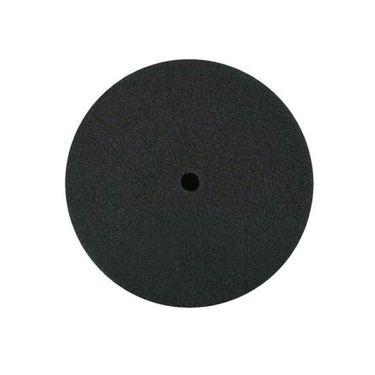 BUFF and SHINE 320G Curved Back Grip Pad, 3 in Dia, 1 in THK, Hook and Loop Attachment, Polyester Foam Pad, Black