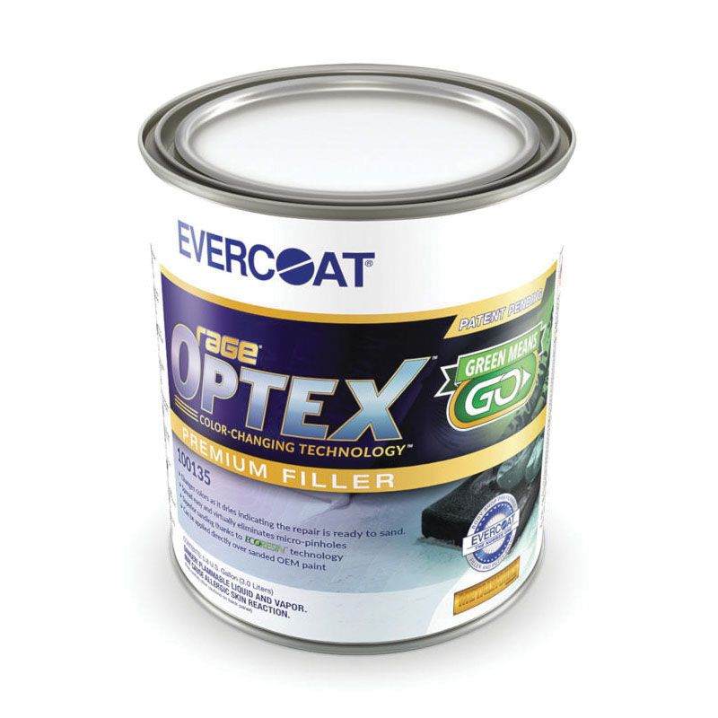 EVERCOAT® Rage® OPTEX™ 100135 Ultra Premium Body Filler, 1 gal Can, Pink, Liquid