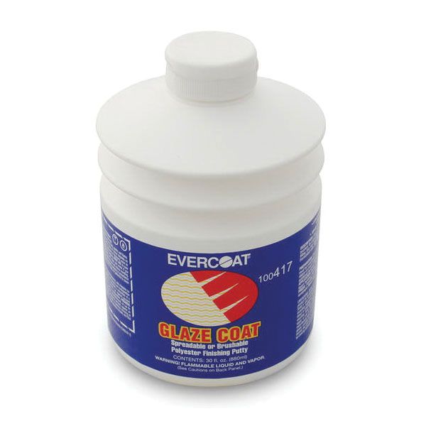 EVERCOAT® GLAZE® COAT Flexible Polyester Glazing Putty, 30 oz Pump, Thixotropic Liquid