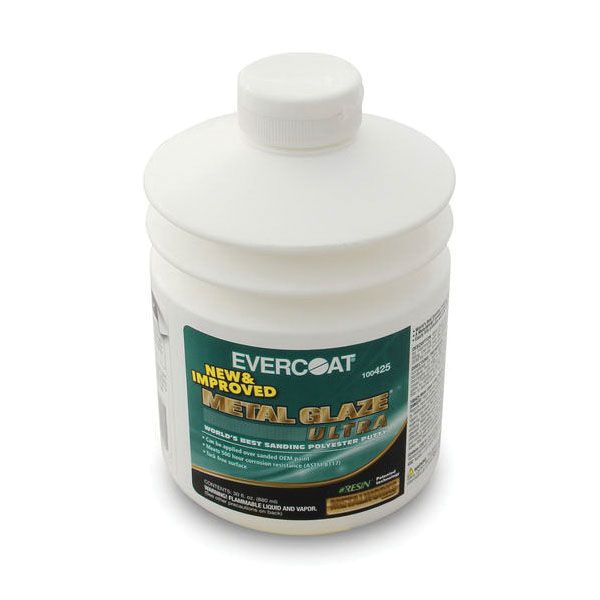 EVERCOAT® METAL GLAZE® Ultra Sanding Polyester Putty, 30 oz Pumptainer, Green, Liquid