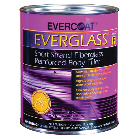 EVERCOAT® EVERGLASS® Short Strand Fiberglass Reinforced Body Filler, Blue/Green, Paste