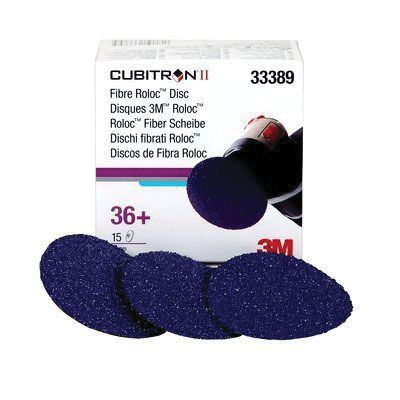 3M™ Cubitron™ II Roloc™ Premium Quick-Change Grinding Fiber Disc, 15 Discs per box