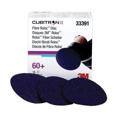 3M™ Cubitron™ II Roloc™ Premium Quick-Change Grinding Fiber Disc, 15 Discs per box