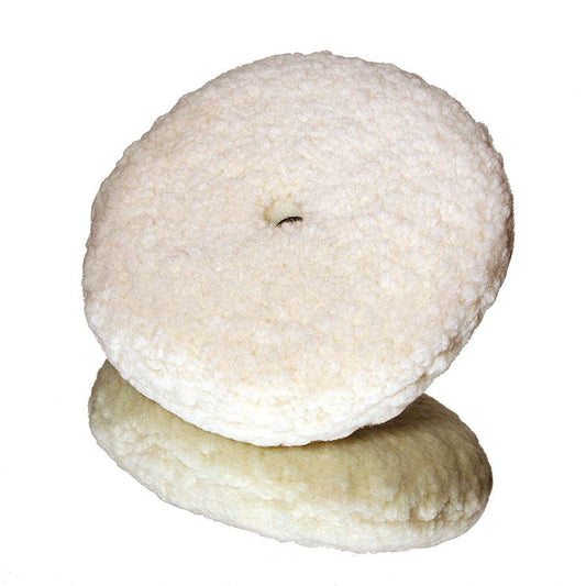 3M™ Perfect-It™ 05753 Double-Sided Compound Pad, 9 in Dia, Quick Connect Attachment, Wool Pad, White