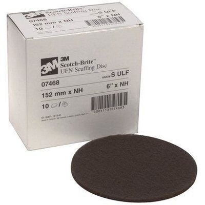 3M™ Scotch-Brite™ 07468 6" No-Hole Scuffing Disc, Ultra Fine, 10 Discs per box
