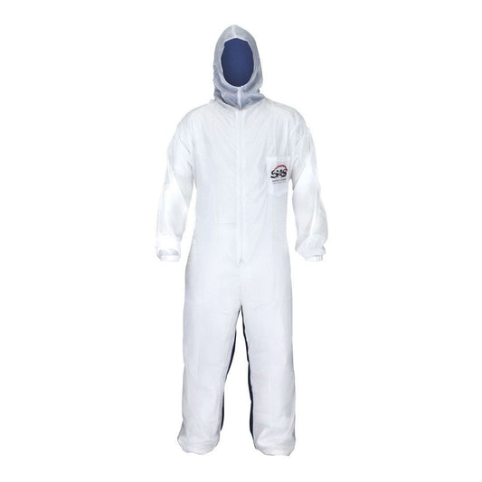 SAS® Moonsuit Coveralls, Nylon Front/Cotton Back, Elastic Waist, Full Pullover Hood