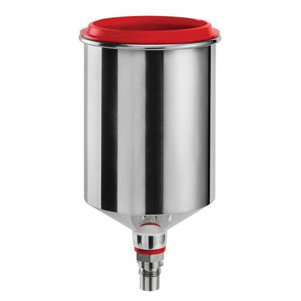 SATA® 137729 Reusable Gravity Flow Cup, 0.75 L Capacity, Aluminum, Use With: SATAminijet® 4400B Spray Guns