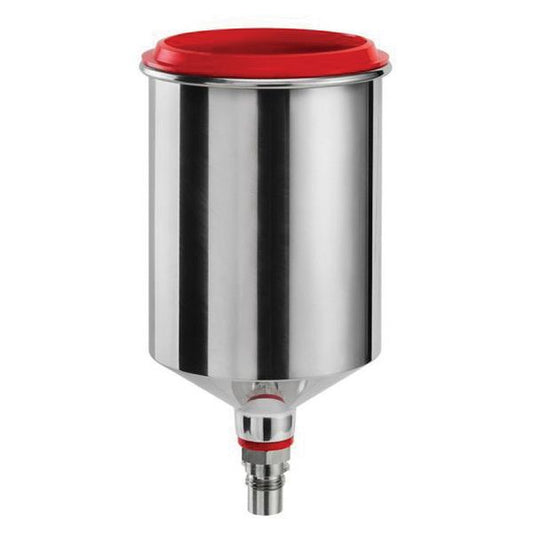 SATA® 137729 Reusable Gravity Flow Cup, 0.75 L Capacity, Aluminum, Use With: SATAminijet® 4400B Spray Guns