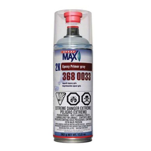 SprayMax® 3680033 Universal 2K Epoxy Primer Filler, Matte Gray