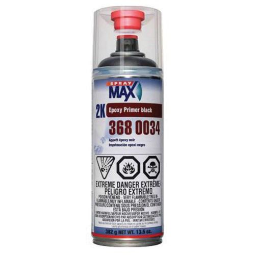 SprayMax® 3680034 Universal 2K Epoxy Primer Filler, Matte Black