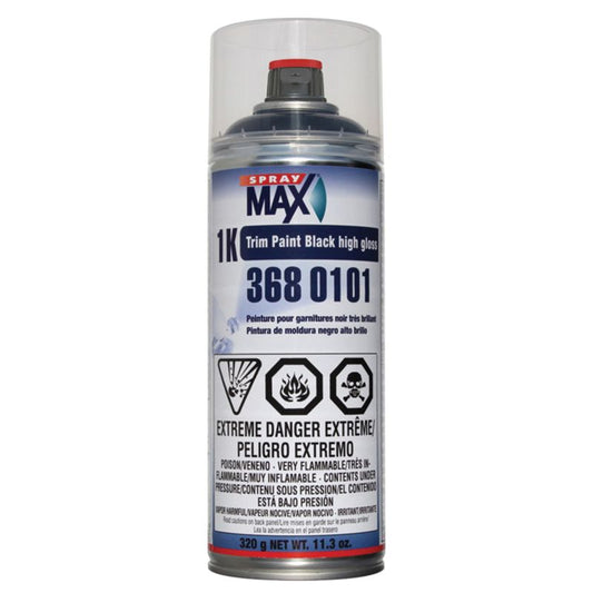 SprayMax® 3680101 1K Trim Paint, Gloss Black