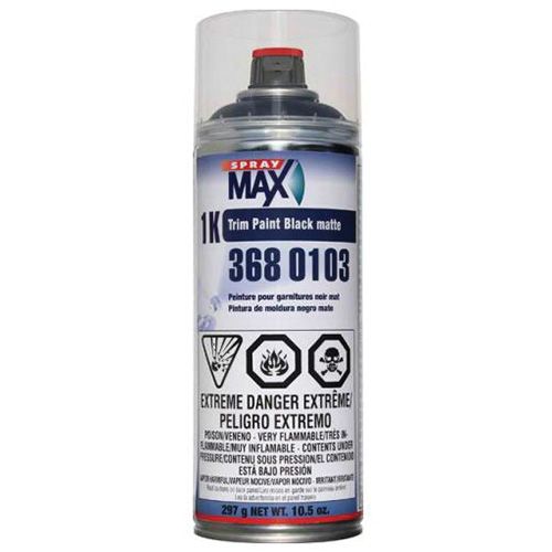 SprayMax® 3680103 1K Trim Paint, Matte Black